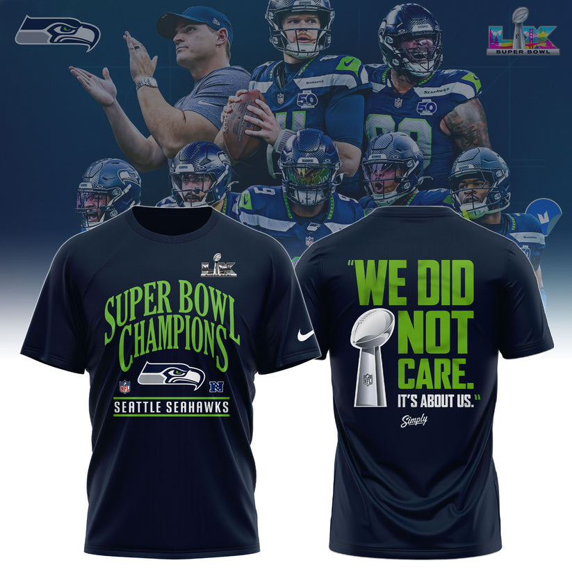 Seattle Seahawks– Super Bowl LX 2025 Champions T-Shirt