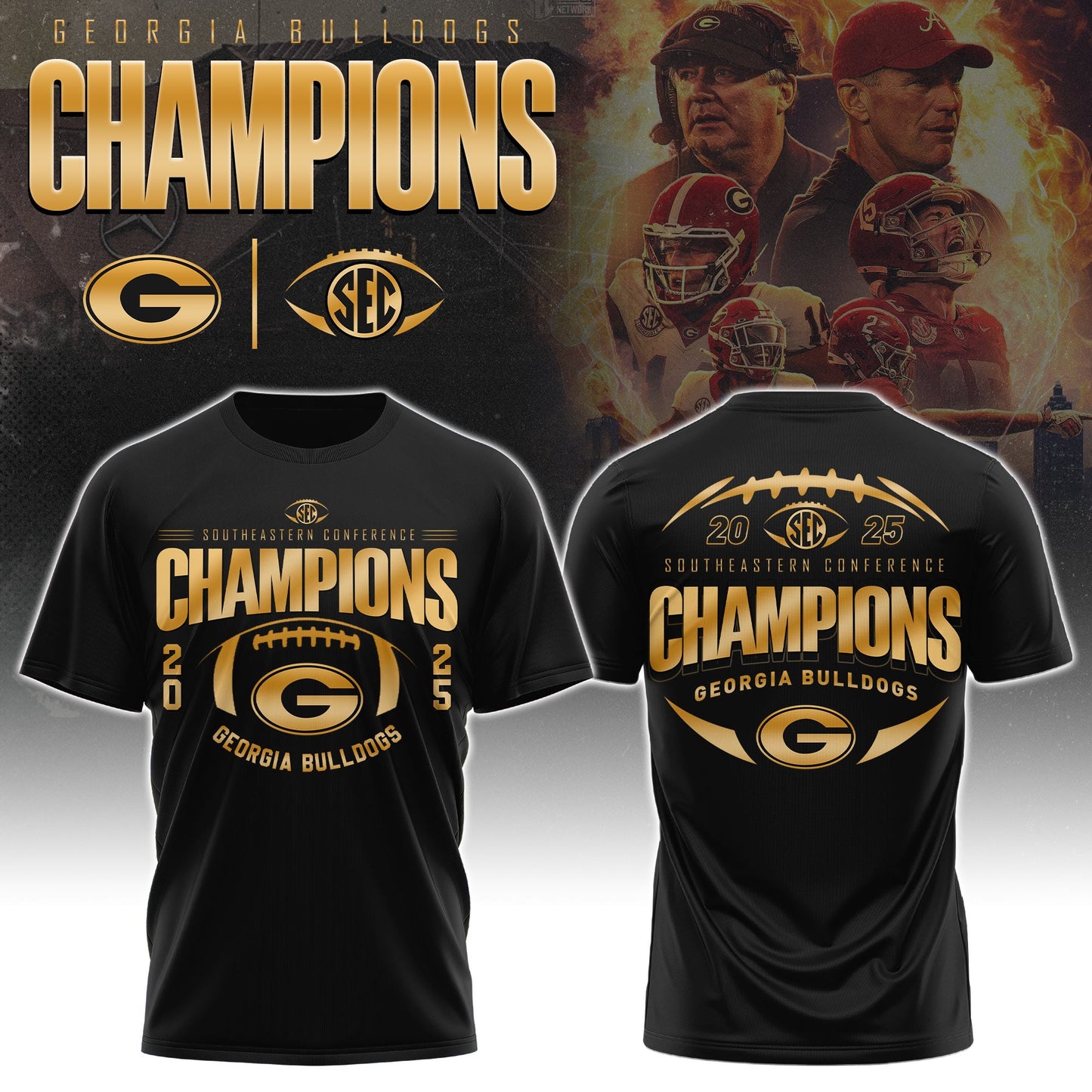 Georgia Champions T-shirt Ver 2