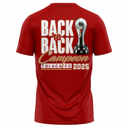 Toluca FC Back to Back Champions Champions T-shirt