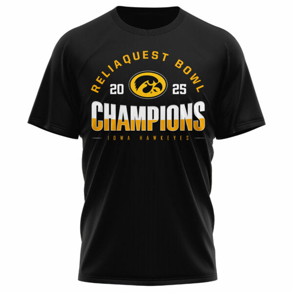 Iowa Hawkeyes – ReliaQuest Bowl Champions T-shirt