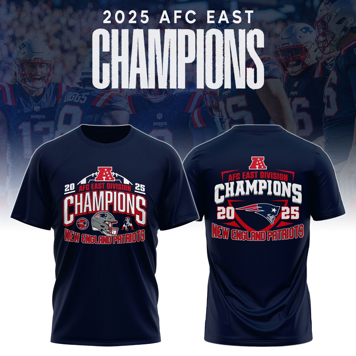 _ NEP Football AFC East CHAMPIONS 2025 Tshirt