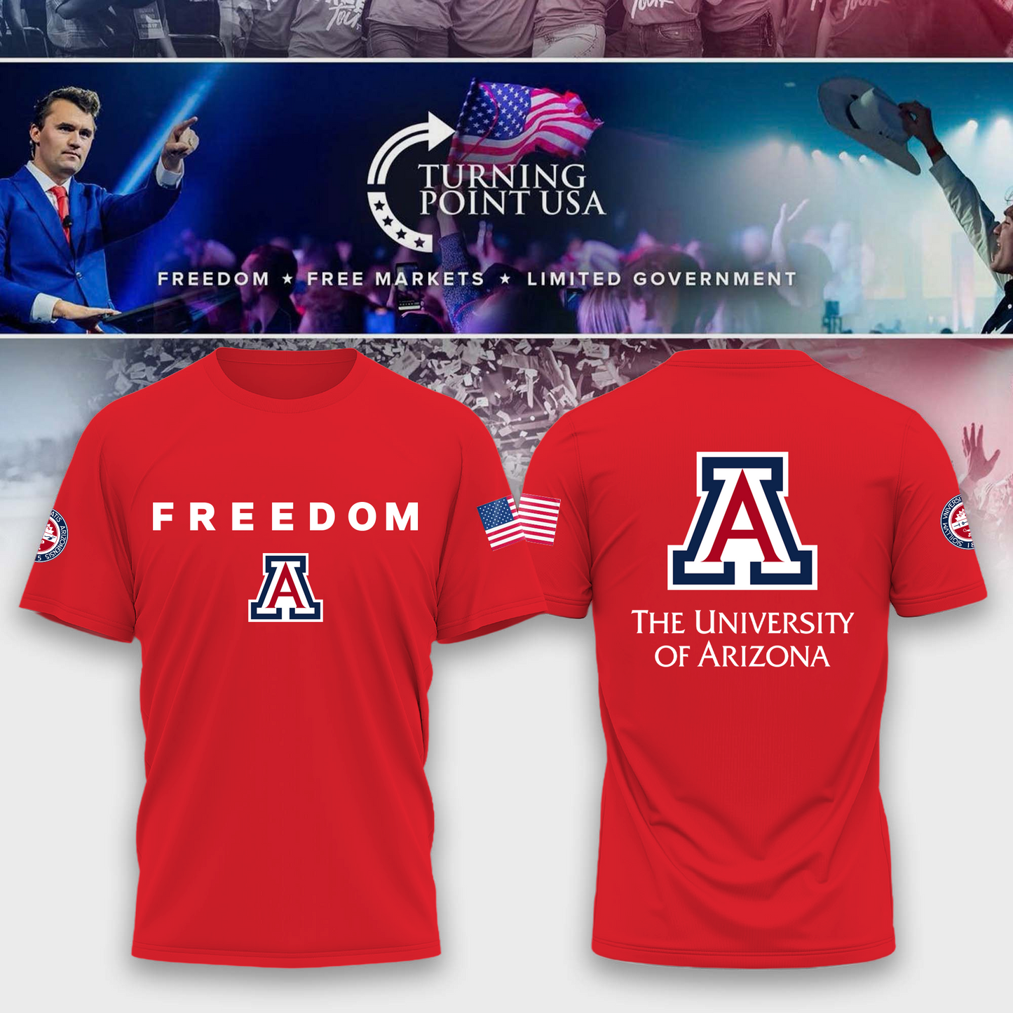 Arizona University Freedom Tshirt