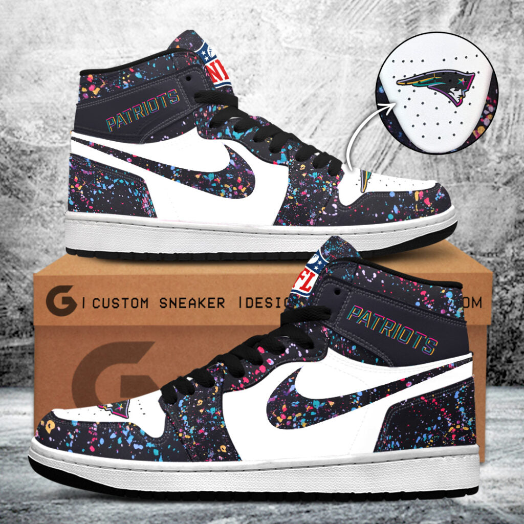 New England Patriots Crucial Catch 2025 AJ1 Sneaker – TANTN15701