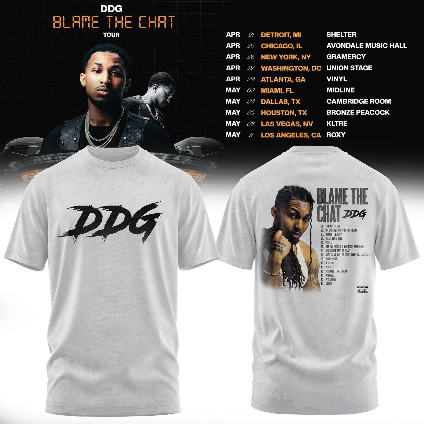 DDG – BLAME THE CHAT TOUR T-shirt