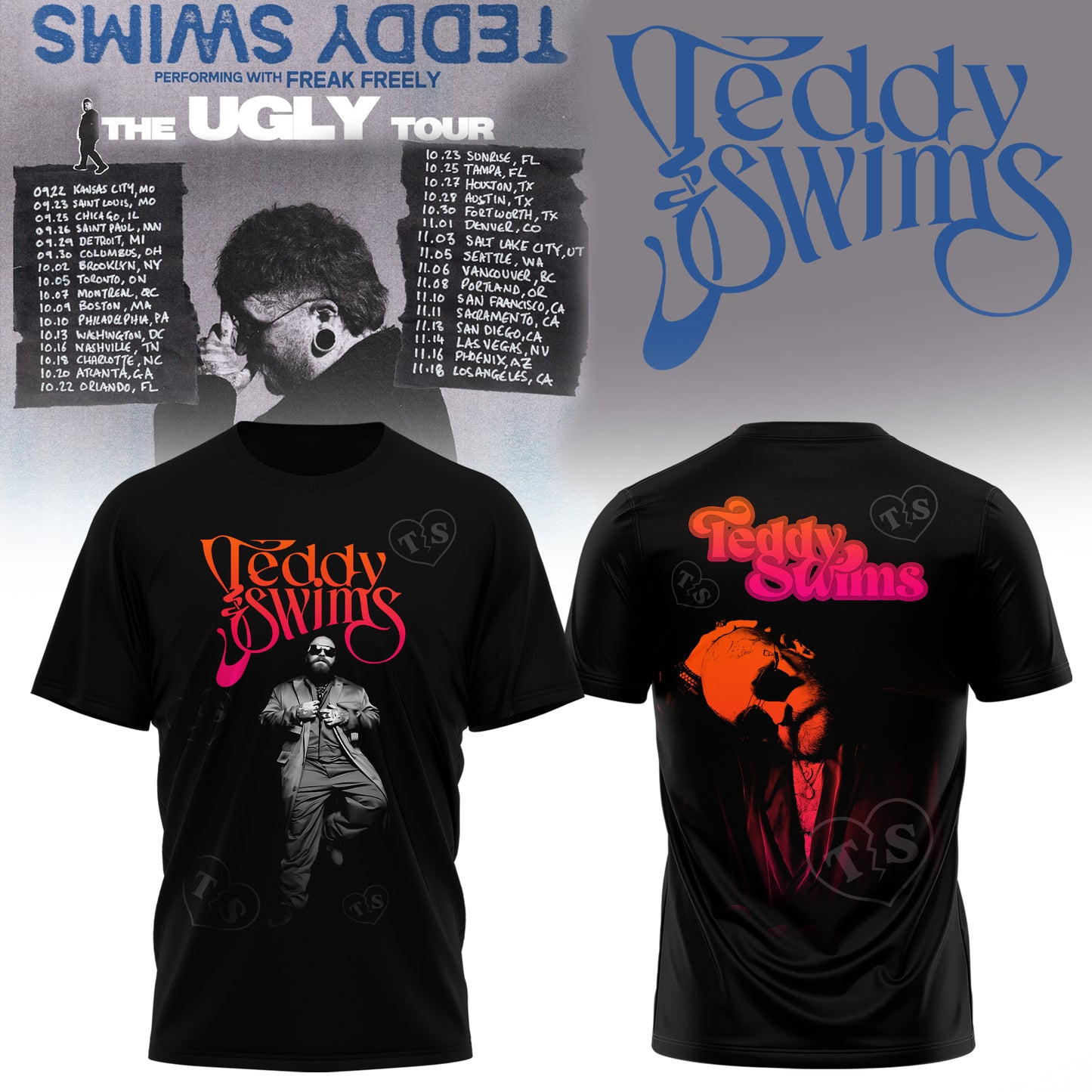 🔥 TEDDY SWIMS 2026 TOUR MERCH T-SHIRT – LIMITED EDITION 🎤