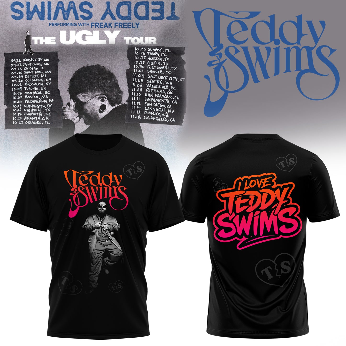 🔥 TEDDY SWIMS 2026 TOUR MERCH T-SHIRT – LIMITED EDITION 🎤