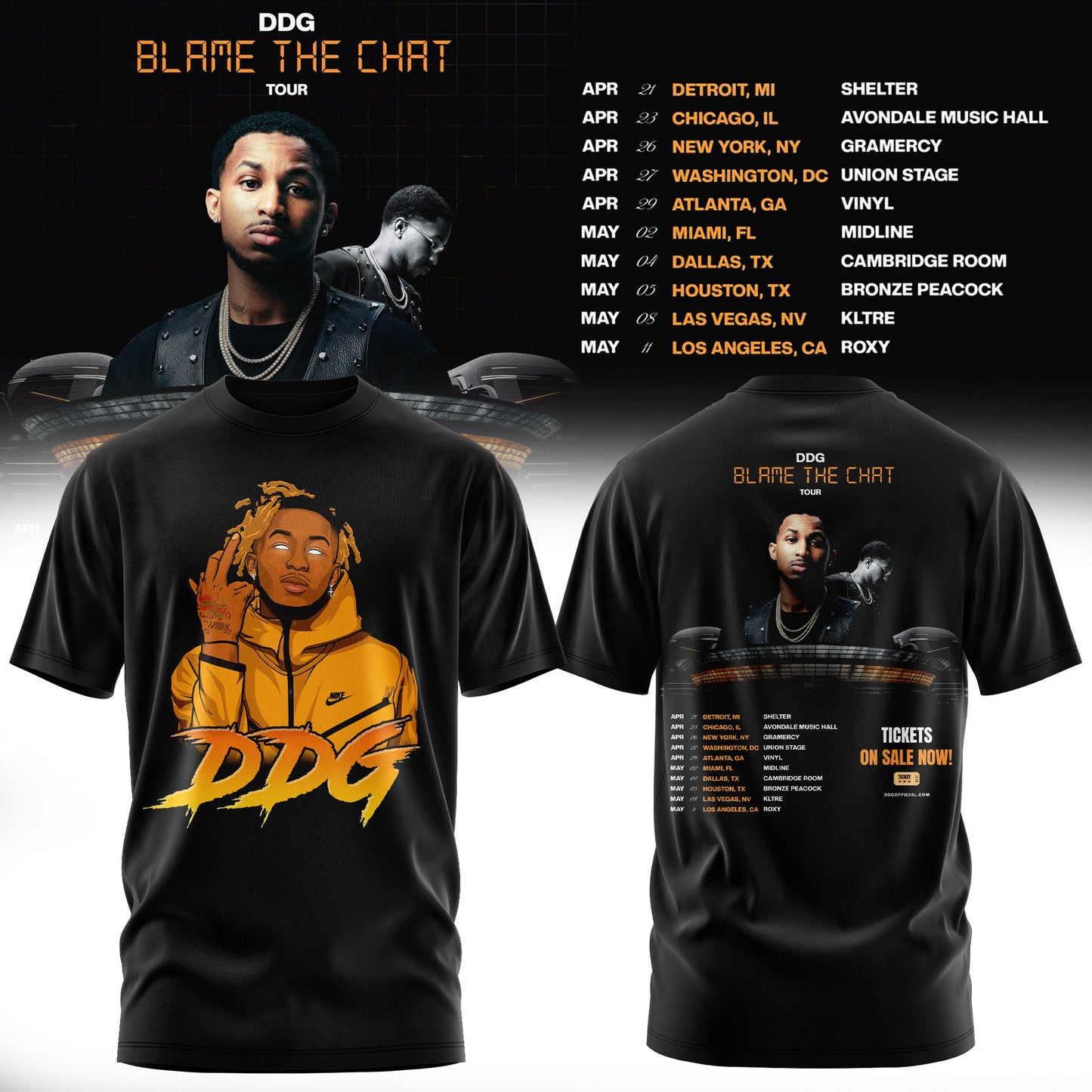 DDG – BLAME THE CHAT TOUR T-shirt