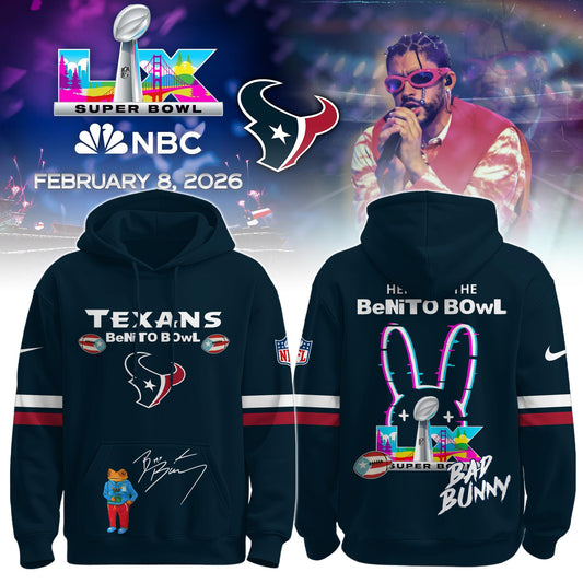 H Texans x Bad Bunny | Super Bowl 2026 Hoodie Limited Edition Selling Out Fast