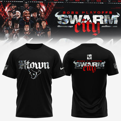 Houston Texans 2025 NFL Playoffs S.W.A.R.M. City Special Edition T-shirt