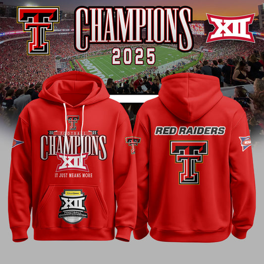 _TT Football 2025 Big 12 Conference Champs Hoodie V1
