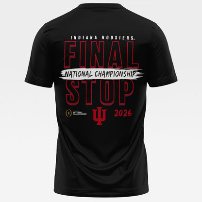 Indiana Hoosiers 2026 National Championship Game Final T-shirt – Black