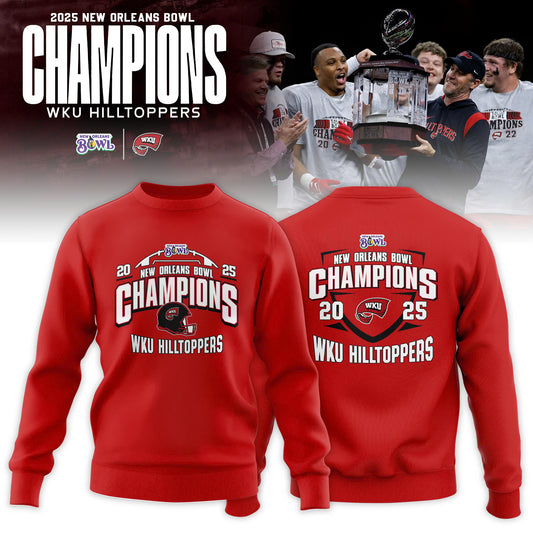 Western Kentucky Hilltoppers 2025 New Orleans Bowl Champions Sweatshirt