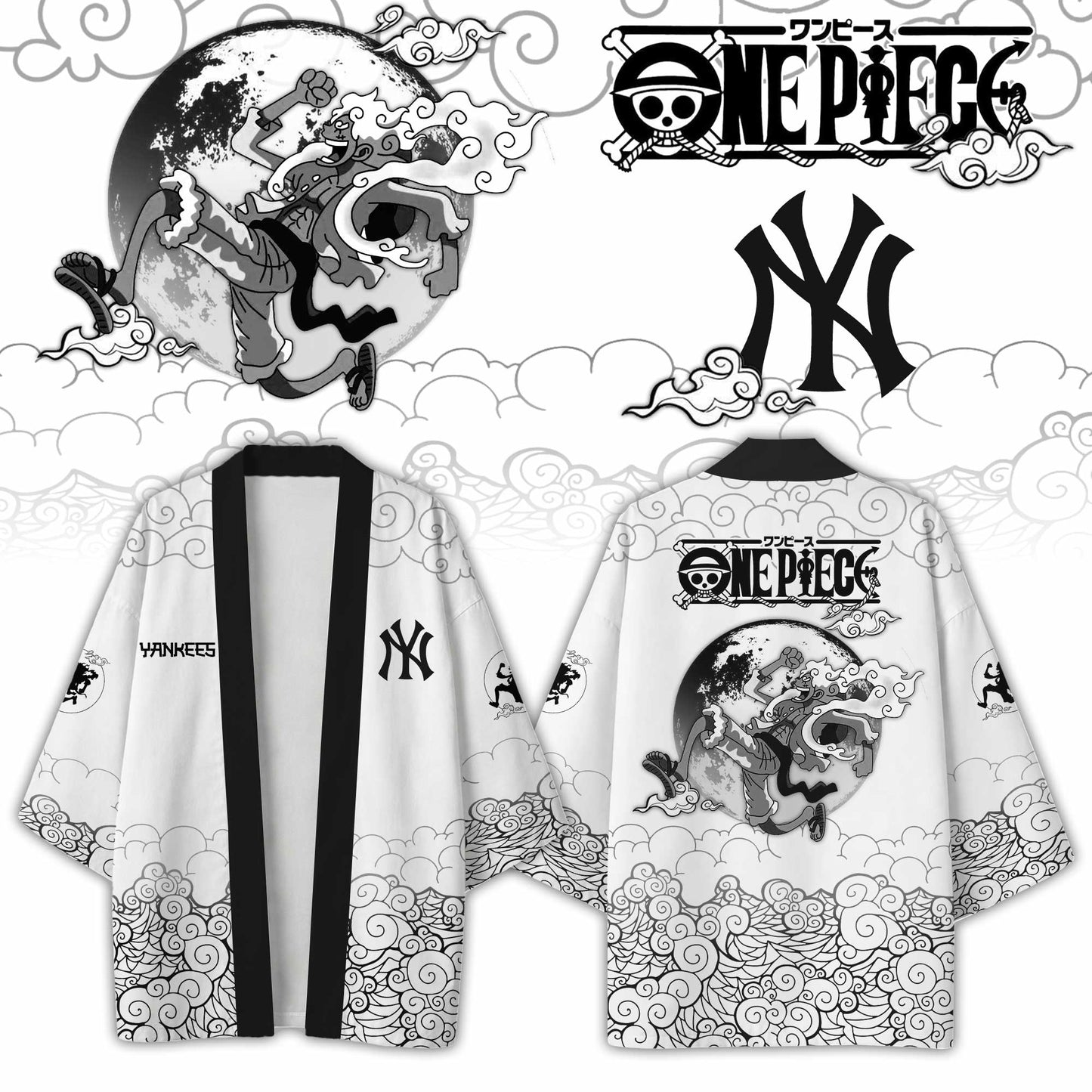 .All Team Special One Piece Luffy Gear 5 Limited Edition Haori Kimono