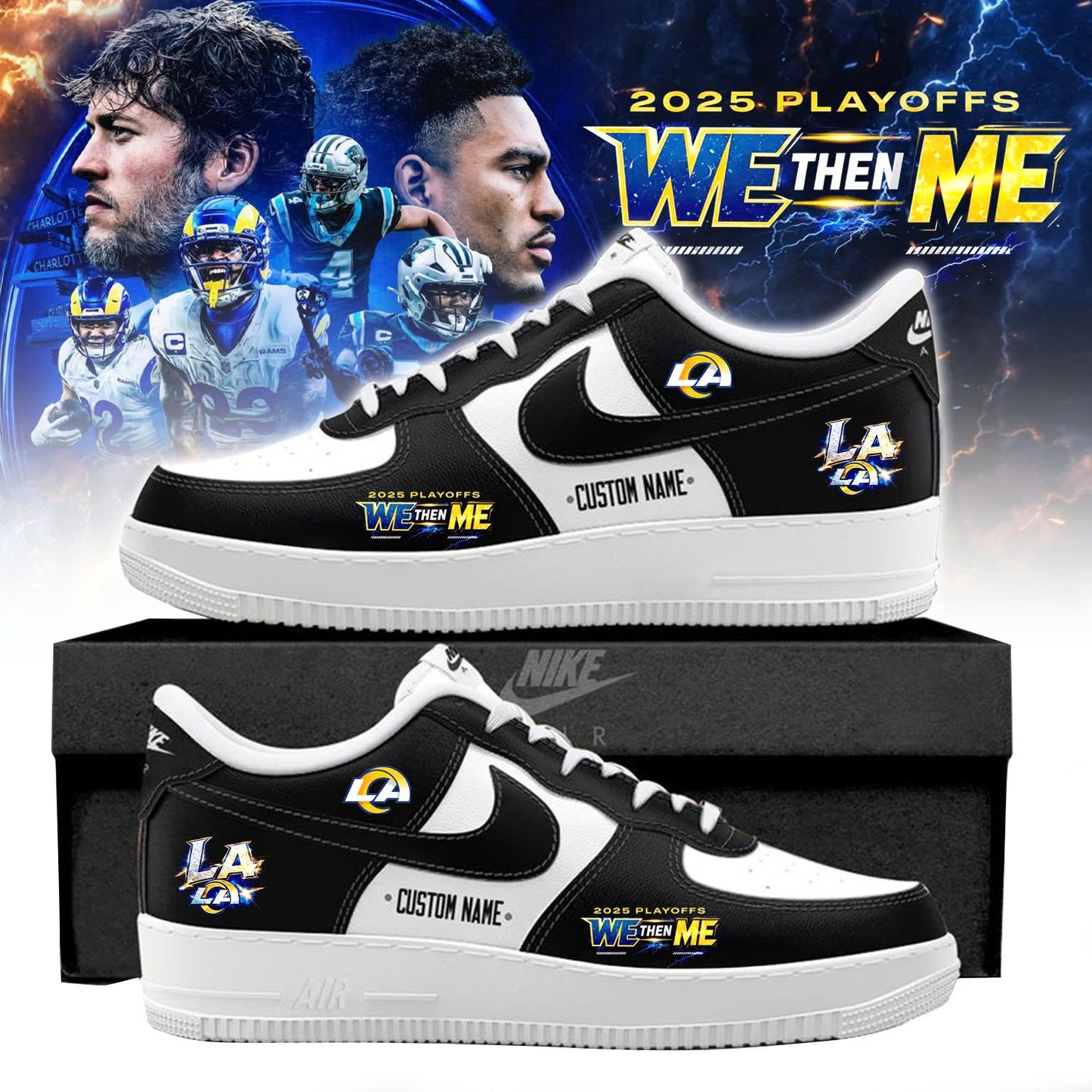 LA Rams 2025 NFL Playoffs We Then Me Special Edition AF1