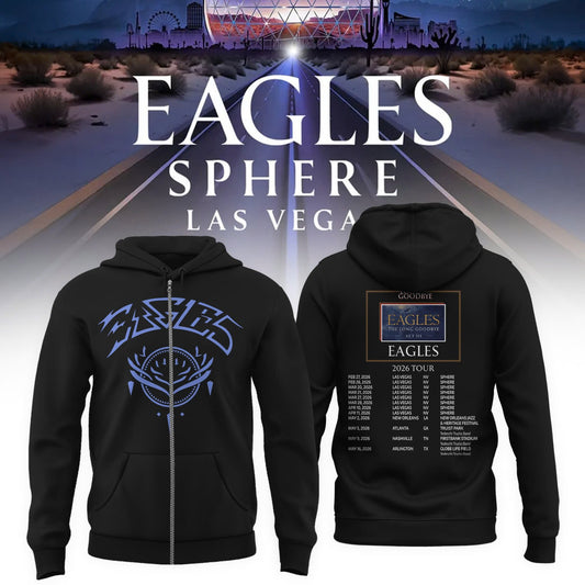 Eagles The Long Goodbye Act III 2026 Tour Zip Hoodie