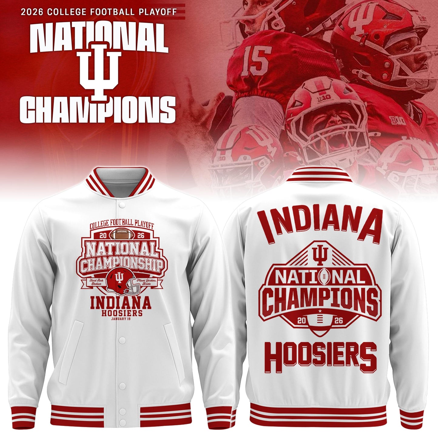 _     IH Football 2026 National Champions Bomber Limited Edition White