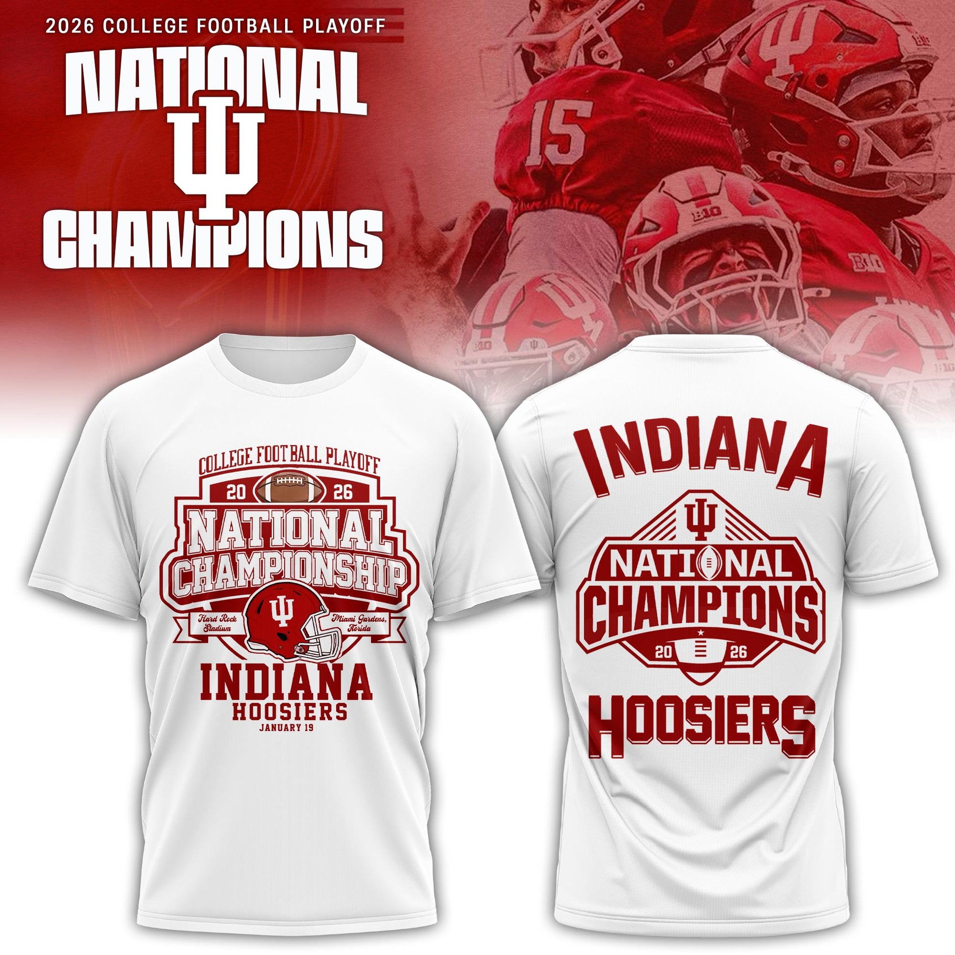 _     IH Football 2026 National Champions Tshirt Limited Edition White