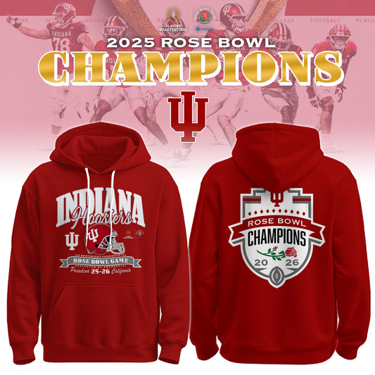 ..Indiana Hoosiers x Rose Bowl Champions Hoodie