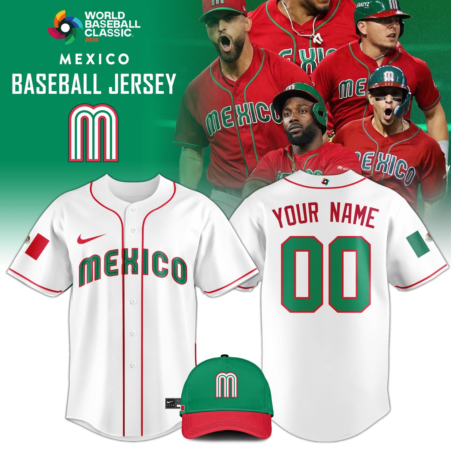 _ Mexico Baseball 2026 World Baseball Classic Jersey Limited Edition White