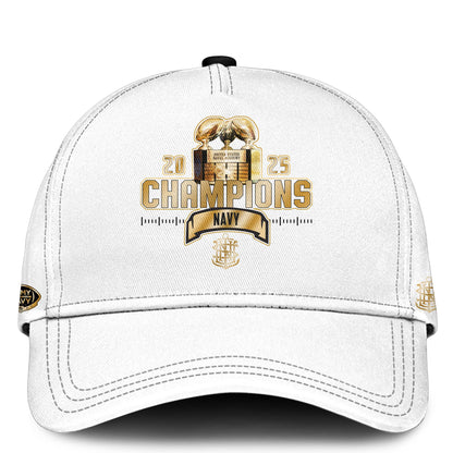 .Navy Midshipmen Special Back to Back CIC trophy Champions 2025 Zip Hoodie #2