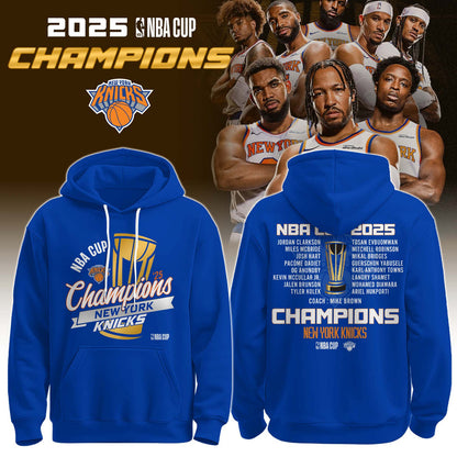 New York Knicks 2025 Cup Champions Hoodie Limited Edition