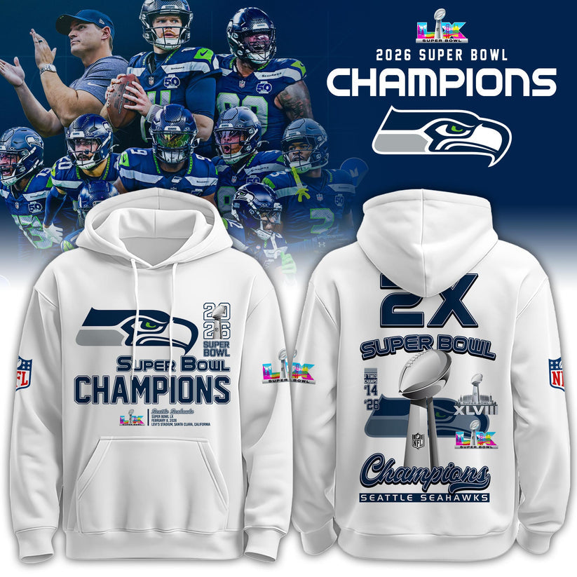 Seattle Seahawks Super Bowl LX Champions Limited Edition Hoodie