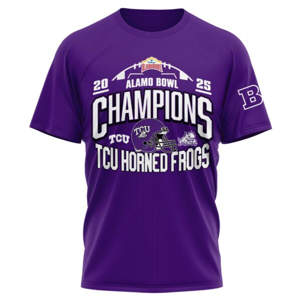 , TCU 2025 Alamo Bowl Champions T-Shirt Limited Edition