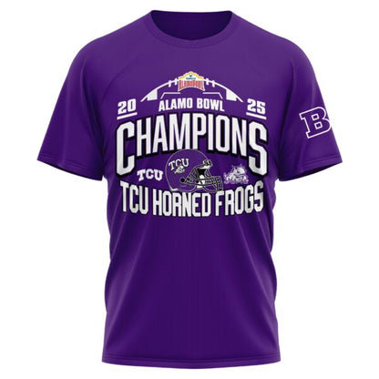 , TCU 2025 Alamo Bowl Champions T-Shirt Limited Edition