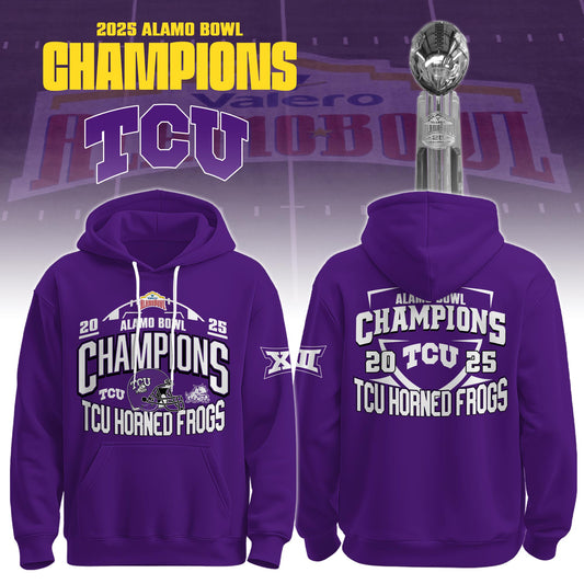 , TCU 2025 Alamo Bowl Champions Hoodie Limited Edition