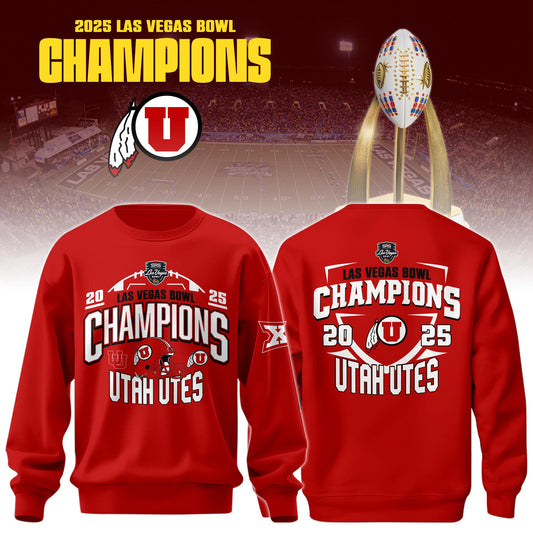 , UTAH 2025 Las Vegas Bowl Champions Sweatshirt Limited Edition