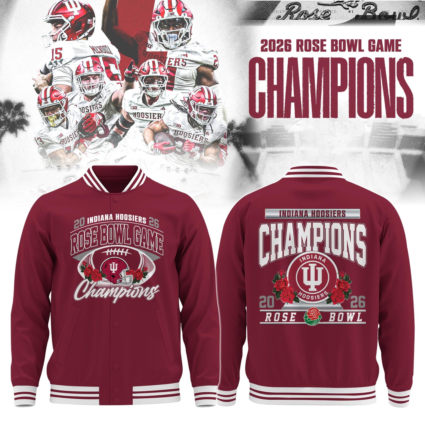 , IU 2026 Rose Bowl Champions Bomber Limited Edition