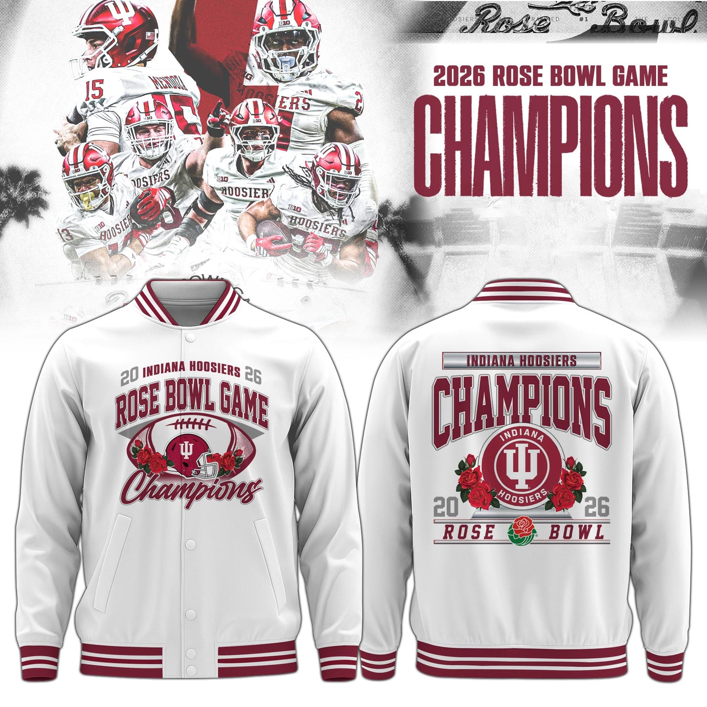 , IU 2026 Rose Bowl Champions Bomber Limited Edition 3