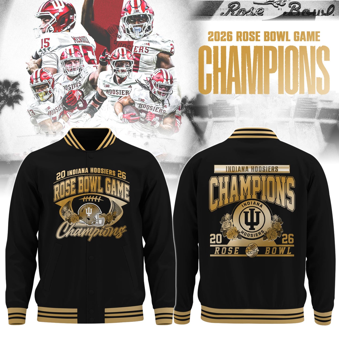 , IU 2026 Rose Bowl Champions Bomber Limited Edition 2