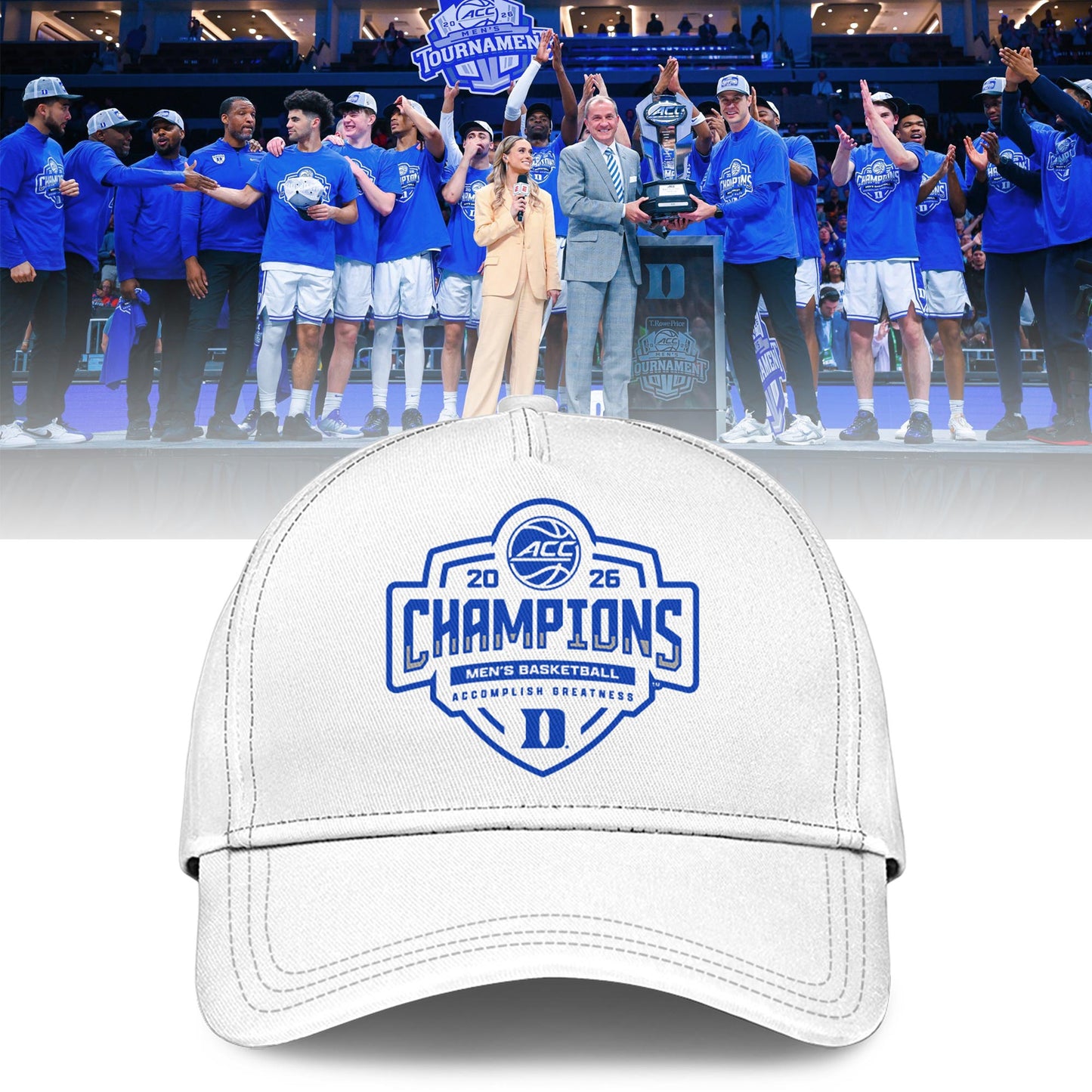 Duke 2026 ACC Men’s Basketball Tournament Champions Locker Room T-shirt