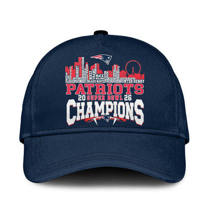 New England Patriots– Super Bowl LX 2025 Champions T-Shirt