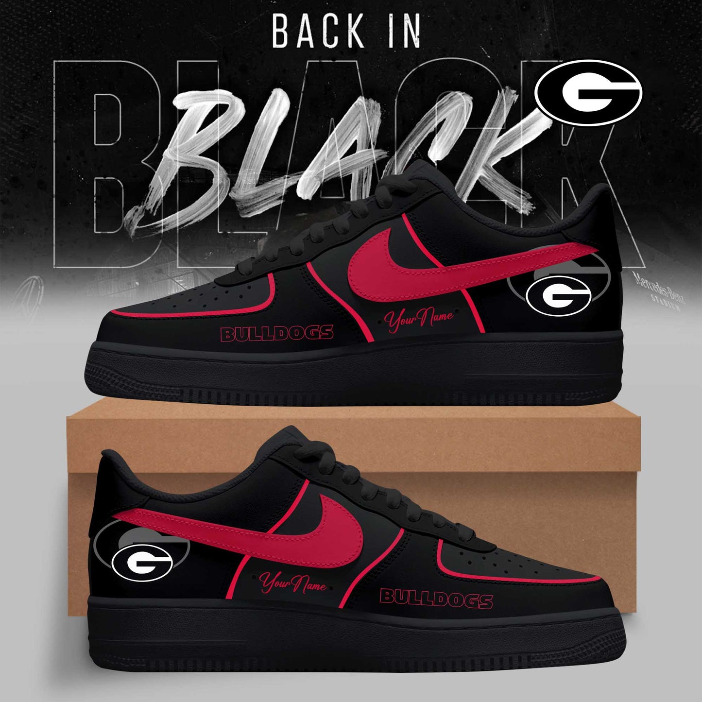 Georgia Bulldogs – 2025 Back In Black Limited Edition AF1