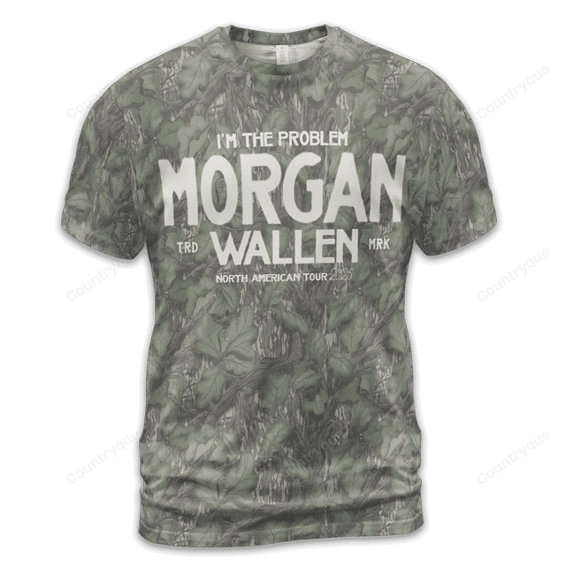 Morgan Wallen x Houston Texans Tour 2025 Camo T-Shirt