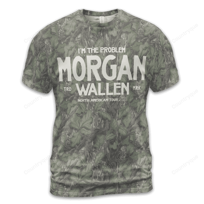 Morgan Wallen x Houston Texans Tour 2025 Camo T-Shirt