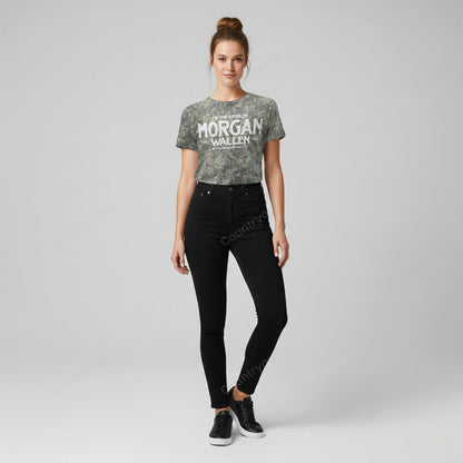 Morgan Wallen x Houston Texans Tour 2025 Camo T-Shirt