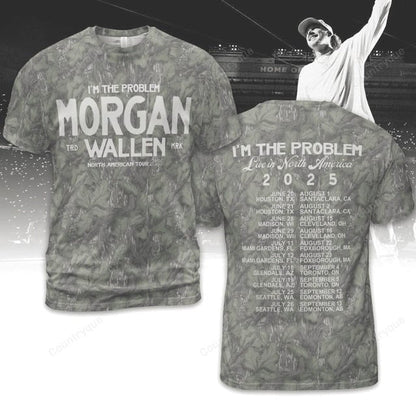 Morgan Wallen x Houston Texans Tour 2025 Camo T-Shirt