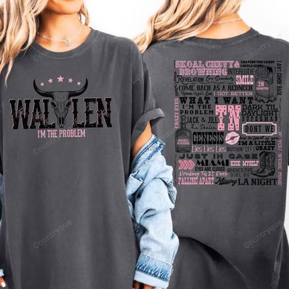 Official 2025 Wallen Tee – “I’m The Problem”