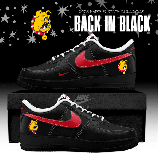 Ferris State Back In Black AF1 Sneakers