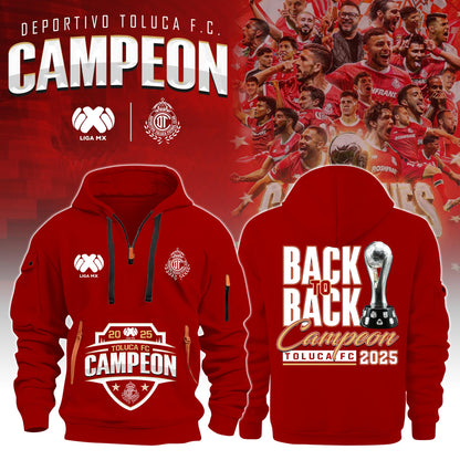 Toluca FC Back to Back Champions H115 Hoodie