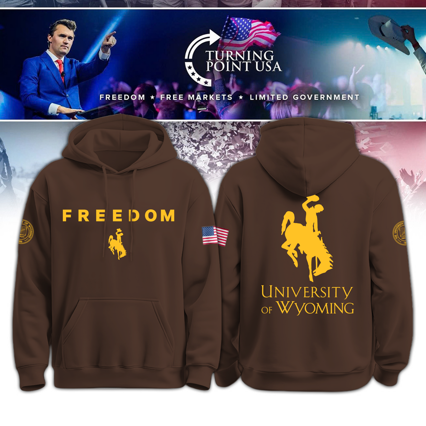 University of Wyoming x Turning Point USA Hoodie