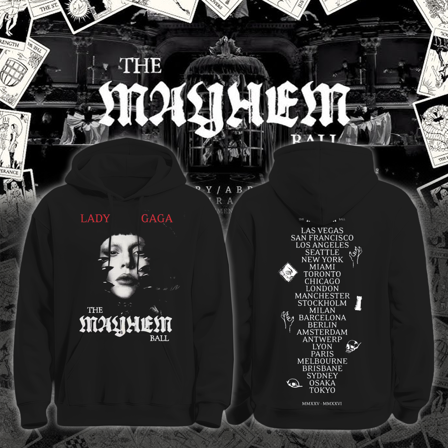 The Mayhem Ball Tour Date Hoodie