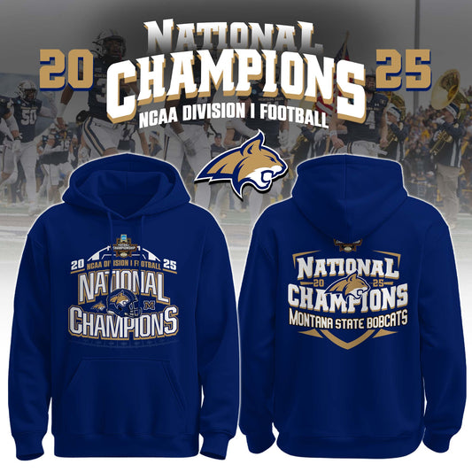 , MSU Bobcats 2025 NCAA FCS Football National Champions Hoodie Limited Edition 3