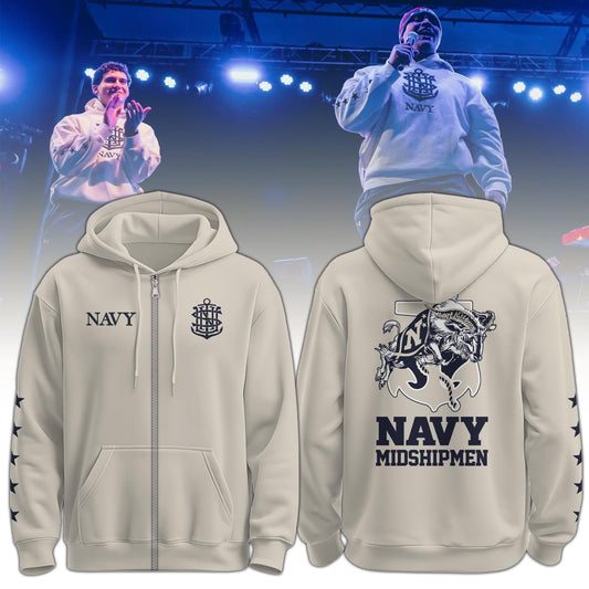 .Navy Midshipmen Special Edition 2025 Zip Hoodie + Selling Out Fast