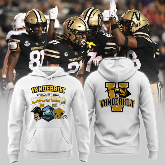 VANDERBILT 2025 RELIAQUEST BOWL Champions Hoodie Limited Edition