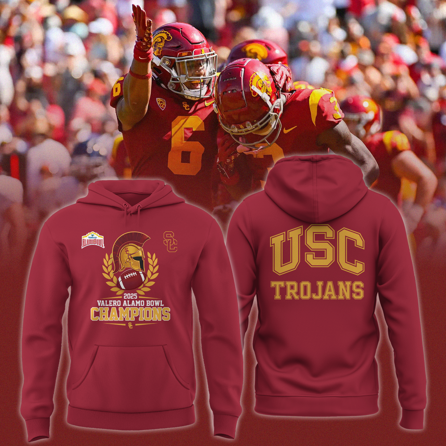 USC 2025 VALERO ALAMO BOWL Champions Hoodie Limited Edition