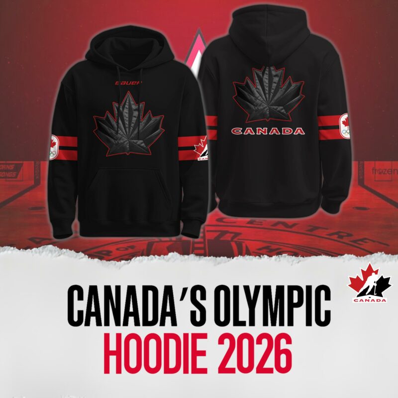 Unisex Canada 2026 Olympic Black Hoodie